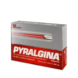 Pyralgina, 500 mg, tabletki, 12 szt.